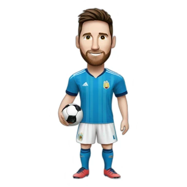 Messi avec la coupe du monde sticker