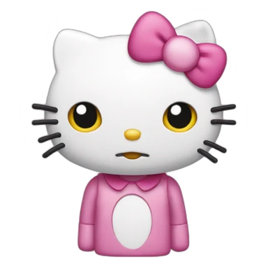 horrible hello kitty sticker