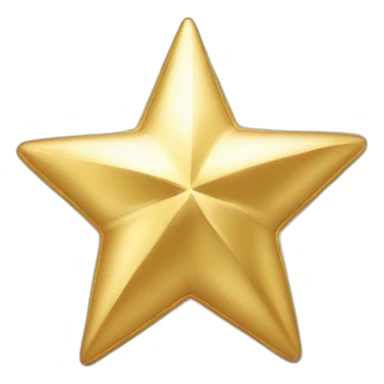 shining gold star christmas sticker