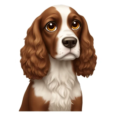 Spaniel dog brown  sticker
