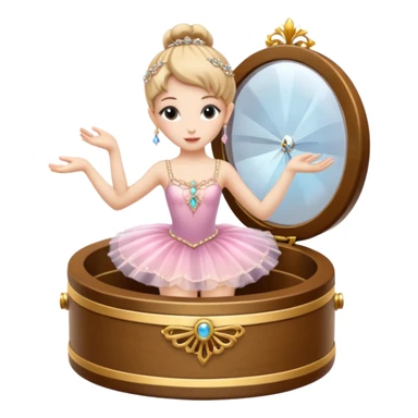 Ballerina fairy Jewelry Music Box sticker