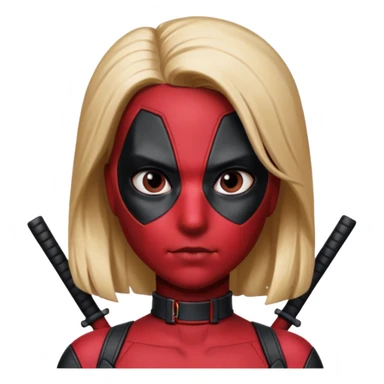 female deadpool from Deadpool & Wolverine movie sticker