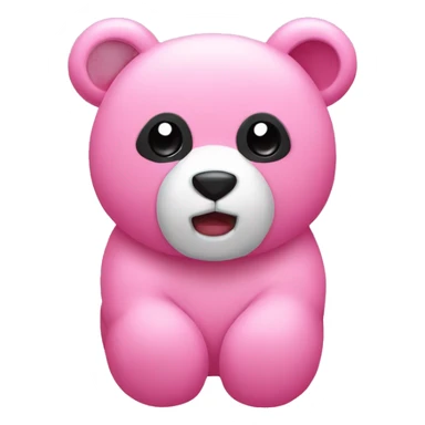 Oso y lazo Rosa  sticker