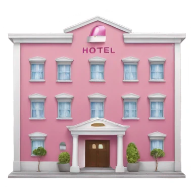 Hotel was woth pink door sticker