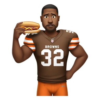 Sad Browns fan sticker