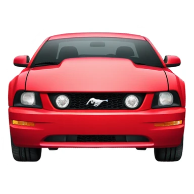 Front of 2003 all red mustang  sticker