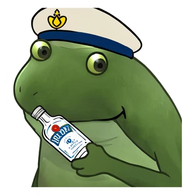 Vodka bottle sticker