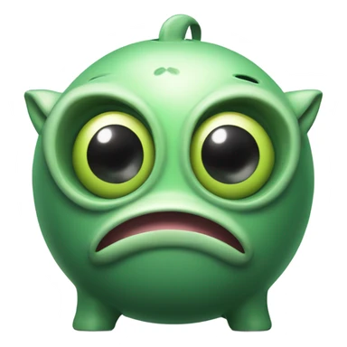 alien piggy bank sticker