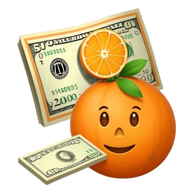 orange money bill sticker