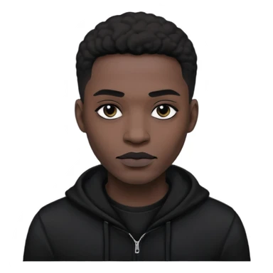 Black goth man  sticker