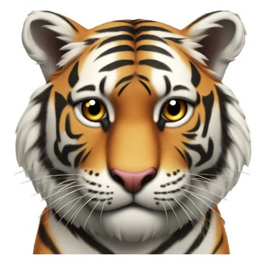 An angry tiger ￼ sticker