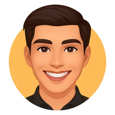 Create a custom emoji from the photo focusing on the face and shoulders. Remove the beard, make the face appear slimmer, and enhance the facial features to look more attractive and confident. Format the emoji in a circular shape with a transparent background, suitable for Slack custom emoji upload. sticker