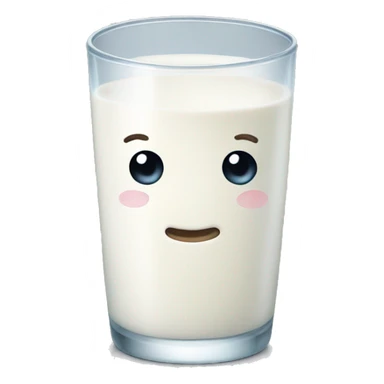 Glass of milk sticker