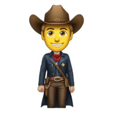 Président Macron in cowgirl sticker
