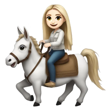 Sabrina carpenter riding a donkey sticker