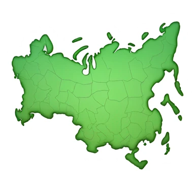 Russia map sticker
