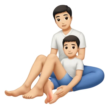 Tommy Chan foot rub sticker