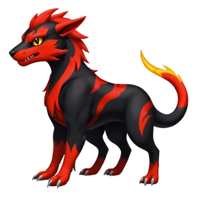 Salandit-Houndoom-Litten-Hybrid (Full body) sticker