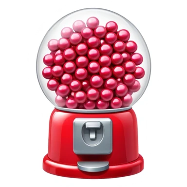 Red Bubblegum machine sticker