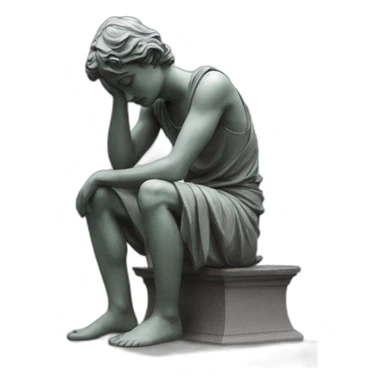 Statue triste 🗿 sticker