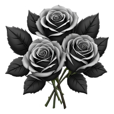 101 букет из черных роз sticker