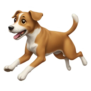 Dog jumping  sticker
