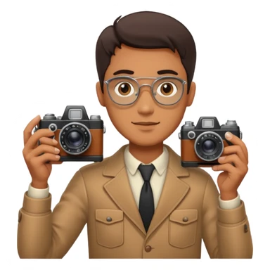 Camera Collector + retro lens, Vintage Collectors. sticker