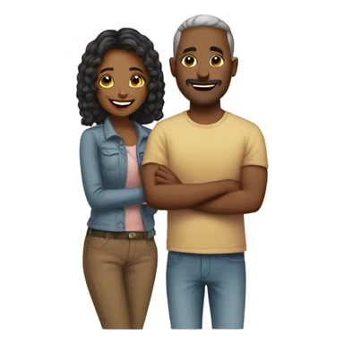 Loving couple  sticker