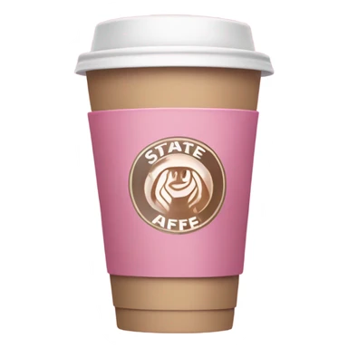 Un café Starbucks rosa  sticker