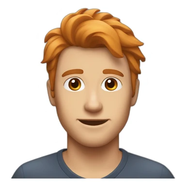 le vrai tom sawers avec cheveux roux sticker