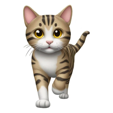 Tabby car walking in downtown Saint Augustine florida  sticker