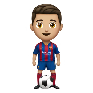 cristiano Ronaldo bilando con leone messi sticker