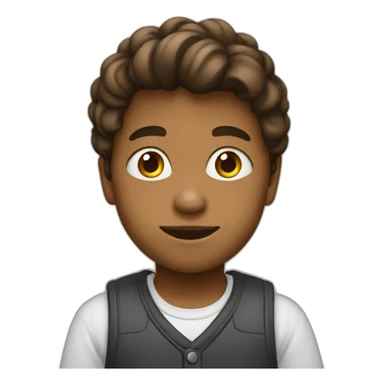 un enfant developpeur brun sticker