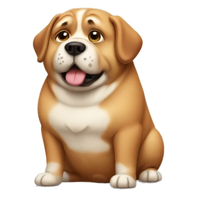 Fat chunky dog sticker