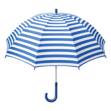 umbrella summer blue and withe sticker