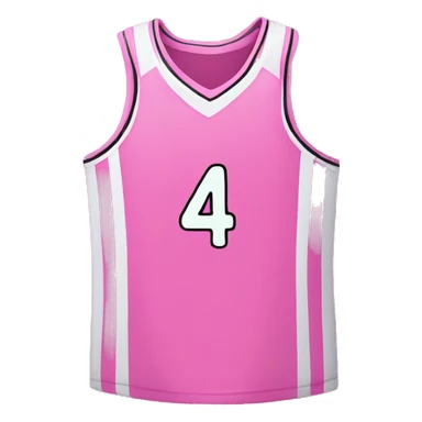 pink basketball jersey with pink bow on the side and number 14 on it with the name lover on it sticker