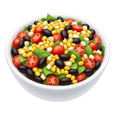 Black bean corn tomato salad sticker