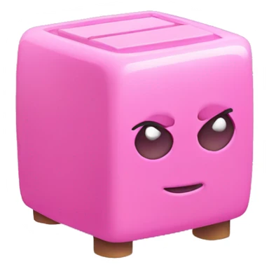 Pink charging cube sticker