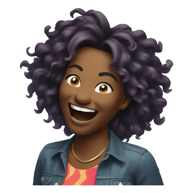 40-year-old woman partying dizzyingly  sticker