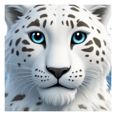 Panthère des neiges corps sticker