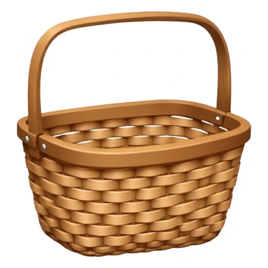 wicker basket  sticker