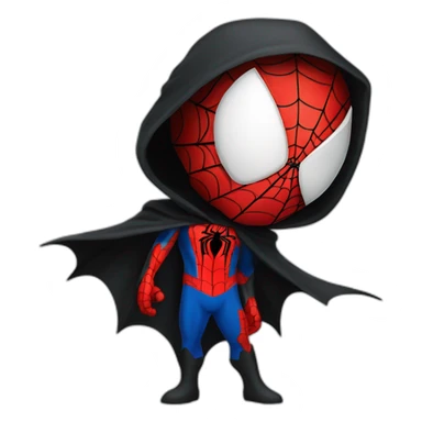 Grim reaper dressed as Spider-Man sticker