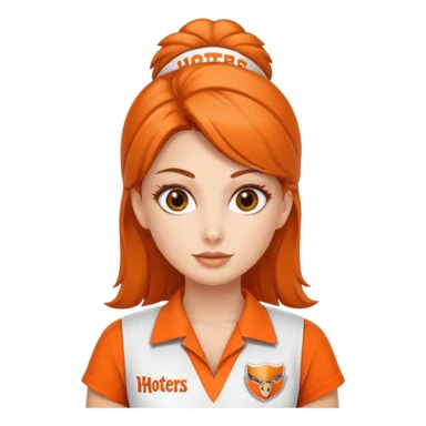 make a hooters girl  sticker