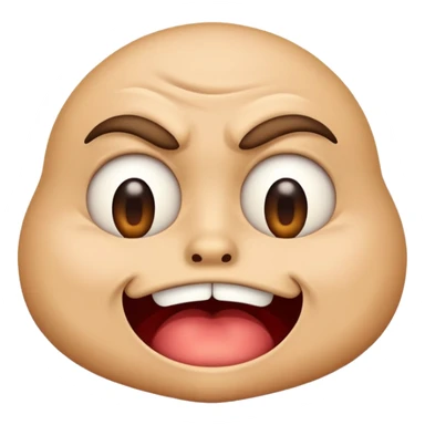 Emoji com cara de nojo, deboche sticker