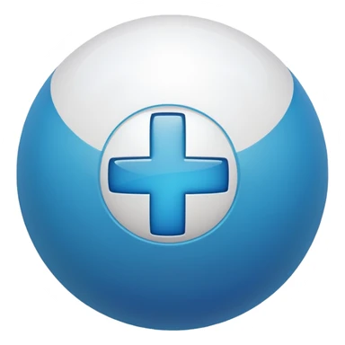 i want a white ball with a plus sign like the smash bros logo sticker