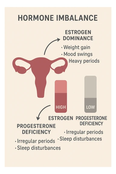 squilibri estrogeno progesterone sticker