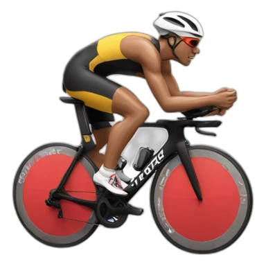 triathlete doing the three sports sticker