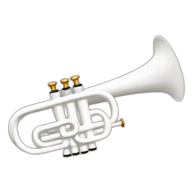 The White trumpet sticker