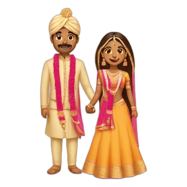Indian wedding sticker