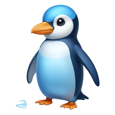 Elemental penguin sticker
